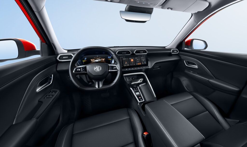 Imagen interior del nuevo MG ZS hibrido